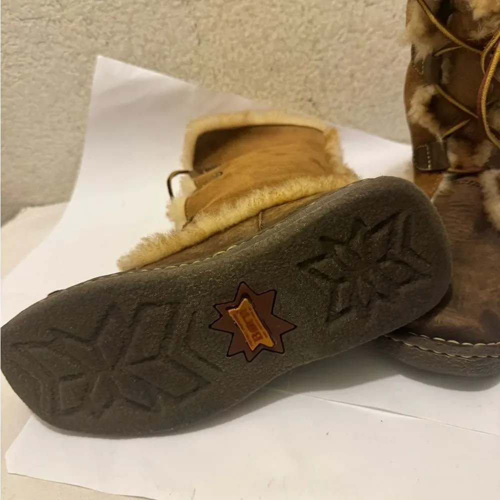 Born Tan Shearling Lined Footwear size 8/39
